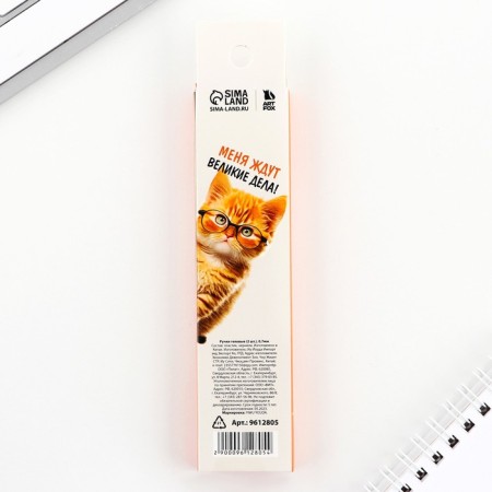 The pen is joke gel black pasta “I would write a poem, but I have paws”, 2 pcs.-4