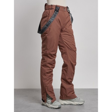 Semi -combinezone ski insulated female winter, size 48, brown color-6