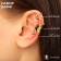 Earrings "Kuffs" Cuffs, set of 3 pcs., One large, color gold