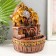 The desktop fountain from the network, the backlight "Golden Elephants under the Arch" 19x14x26 cm