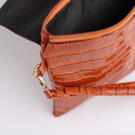 Clamp bag on the valve, brown color-5