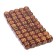Playing bones, 2 × 2 cm, set 50 pcs, brown