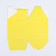 The box is folding, square, yellow, 8 x 8 x 8 cm,