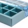 New Year. Box of 16 sweets, 17.7x17.7x3.8 cm, confectionery packaging
