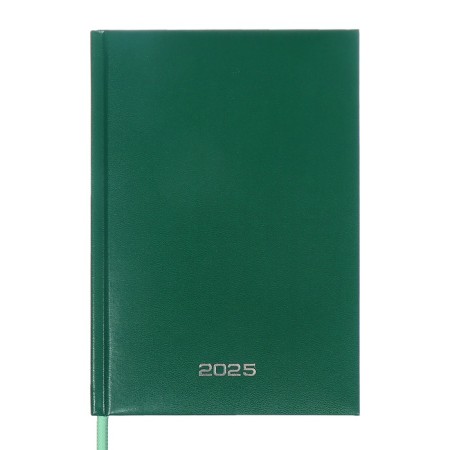 Dated diary 2024, A5, 176 sheets, Attomex.orion, Bumvinyl cover, Lasse, Blok 70 g/m2, Green