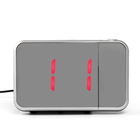 Clock - Electronic desk an alarm clock with a projection on the ceiling, calendar, 2AAA, USB-7
