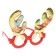 Carnival glasses "Rainbow horns"