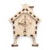 Wooden designer Drovo "New Year's house with a clock"
