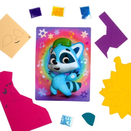 Set 3 B1 "Raccoon" "Sounds of music" Application (sand, EVA)-2