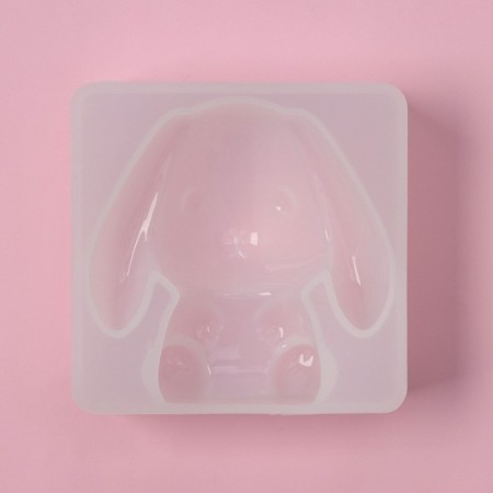 Mold Dolyana "Zaychonok", silicone, 6.3 × 6.2 cm-1