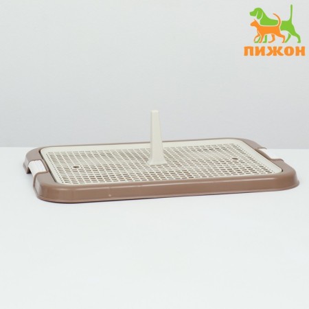 Dog toilet, 51 x 38 x 3 cm, brown