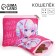 Children's textile wallet "anime", 11x9x0.5 cm, pink color