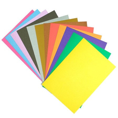 Set for children's creativity A4, 24 sheets "Cinderella": 12 sheets of colored cardboard, 12 sheets colored paper, 12 colors-3