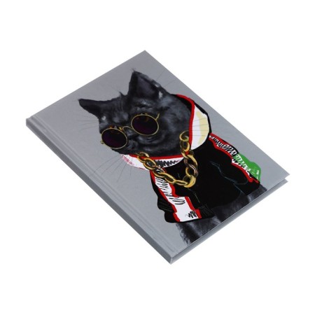 Note book A6, 80 sheets in the cell "hi!", Firm cover, glossy lamination-1