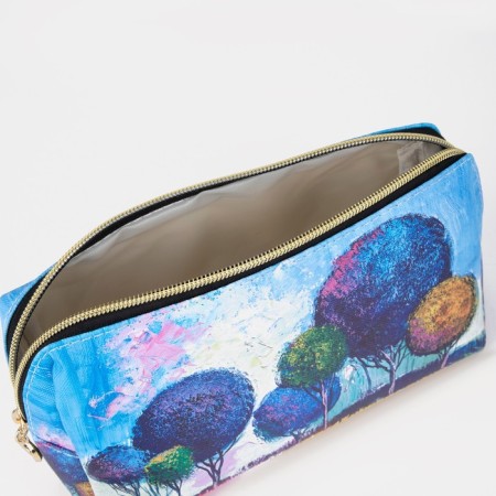Cosmetic bag with lightning, blue/multi -colored color-2