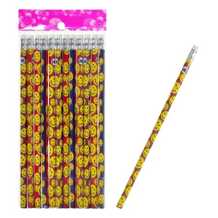 Chernographic pencil with the eraser "Smiles", hardness of NV