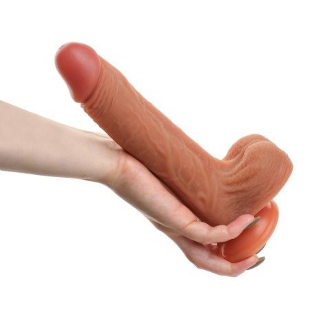 Vibrator Oka-Khpoki, realist, rotation, 10 modes, heating 39 ° C, PDU, 22 x 4.2 cm, bodily-10