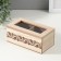 Casket Wood 2 divisions "Flower pattern" 8.8x16.2x7 cm