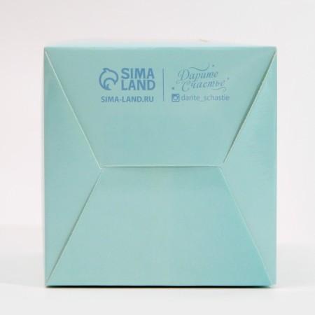 Capcake box, confectionery packaging, 1 cell "Blue", 9 x 9 x 11 cm-3