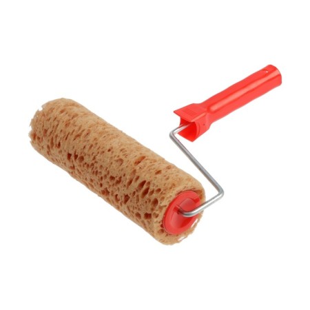 Lom roller, "cheese", foam rubber, 230 mm, handle d = 6 mm, d = 80 mm