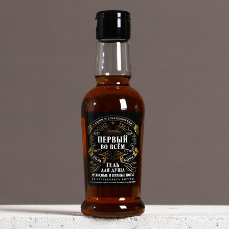 The shower gel “First in everything”, 250 ml, wood aroma with spicy notes, Hard Line-2