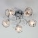 Dlano 5x60W chandelier e27 chrome
