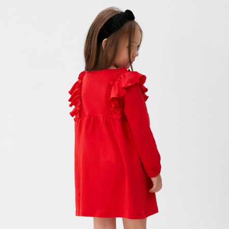 Baby dress with ruffles KAFTAN R.32 (110-116 cm) Red-2