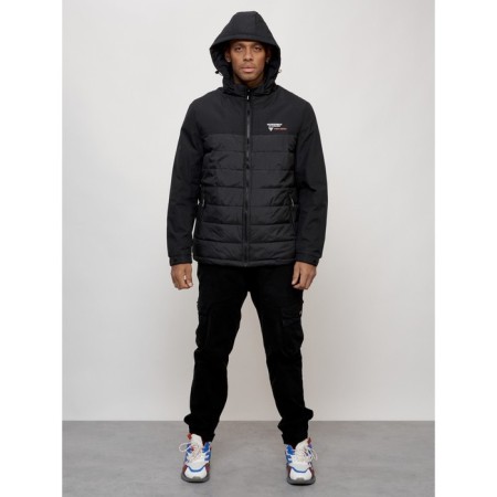 Sports male jacket, size 62, black color-10