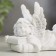 Polystone souvenir "Snowty Angel with the Bible" mix 7x5x8.5 cm