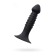 Anal phallimitator A-Toys Spikn, silicone, black color, 14 cm