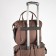Bag-rug 2 in 1 on wheels 18 ”, lightning department, outer pocket, brown color