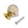 Handle button Cappio PK106, D = 25 mm, plastic, color gold