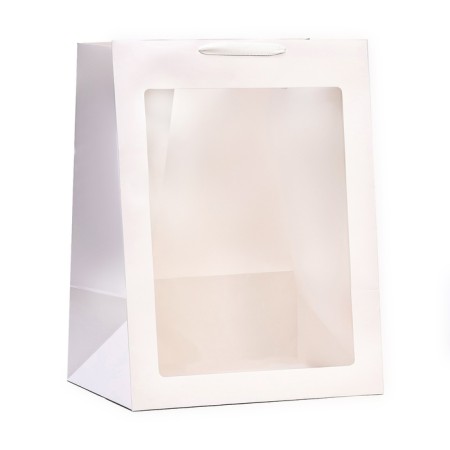Gift package with a window, white, 60 x 45 x 35 cm-1