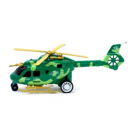 The helicopter radio -controlled “assault in the sky”, light, works from batteries, green color-1