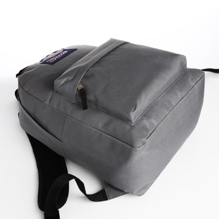Youth backpack from lightning textiles, external pocket, gray color-4