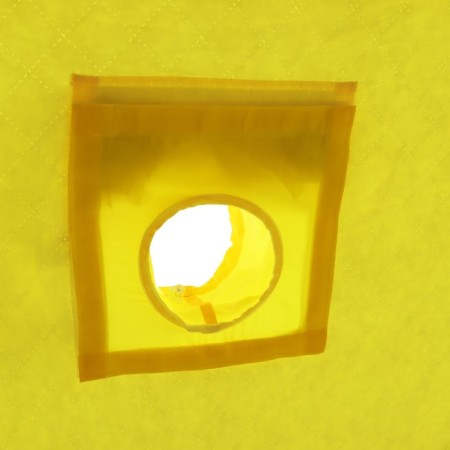 Tent Winter insulated Helios "Cube", 1.75 x 1.75 m, yellow/gray color (HS-Wsci-175YG)-2