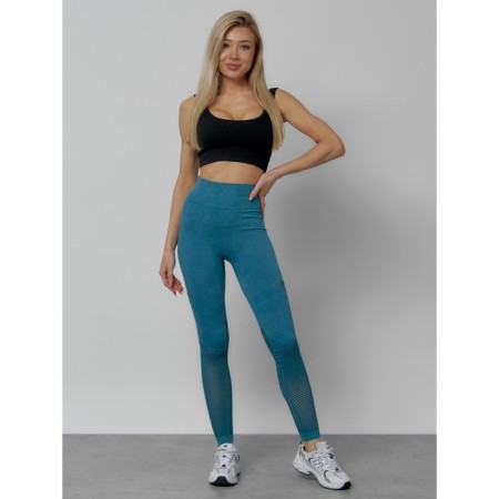 Femic fitness legins, size 46, turquoise color-17