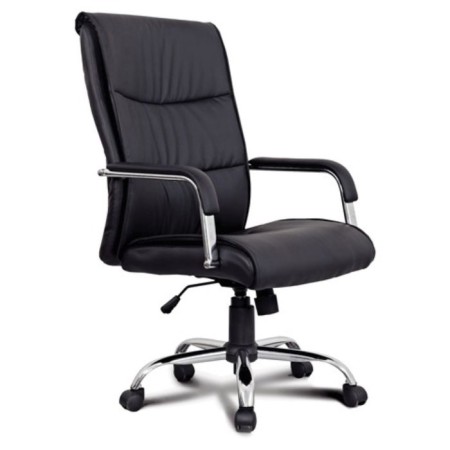 Office armchair Brabix Space EX-508, eco-leather, chrome, black-2
