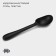 Spoon for ice cream Magistro Vantablack, 16.5 × 3.8 cm, black color