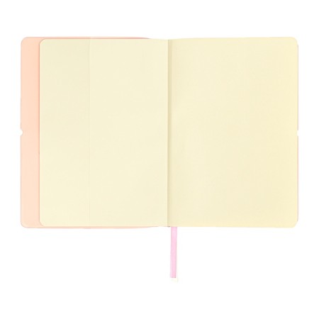 Diary of Leduced A5 136 DEVENTE sheets. Jane, soft pvc cover, elastic band, perforation, liesse, block 70, pink-9