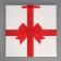 Square gift package, packaging, red, 40 x 40 x 40 cm