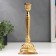Summary Metal for 1 candle "Pattern" gold 25x10x10 cm