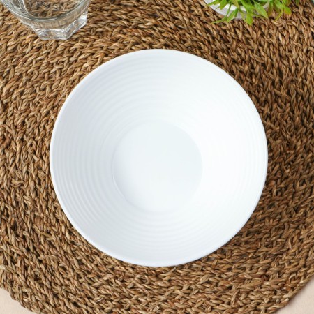 Avvir CARVE salad bowl, 850 ml, d = 18 cm, glass ceramic, white color-1