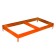 Glocked bed, 295 × 100 × 15 cm, orange, Greengo