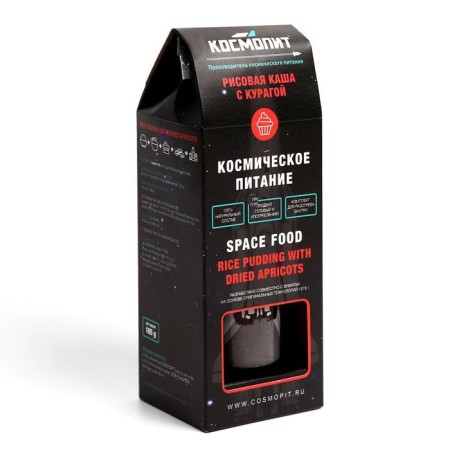 Космическое питание «Каша рисовая с курагой», 165 г, в тюбике-4
