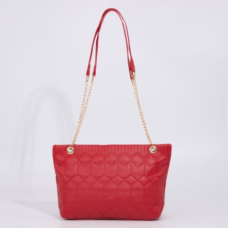 Zipper bag with lightning, red color