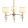 Freya FR5369CL-03BS RAise, 360x830 mm, E14, 3x40W, brass color, brass