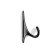 Furniture hook Cappio Dawn, one -rod, black