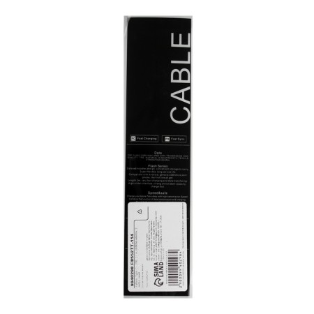 Type- C cable - usb, 2.1 a, nylon braid, 2 meters, blue-5
