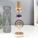 Summary Metal for 1 candle "Spiral. Blue marble element" gold 38x10x10 cm